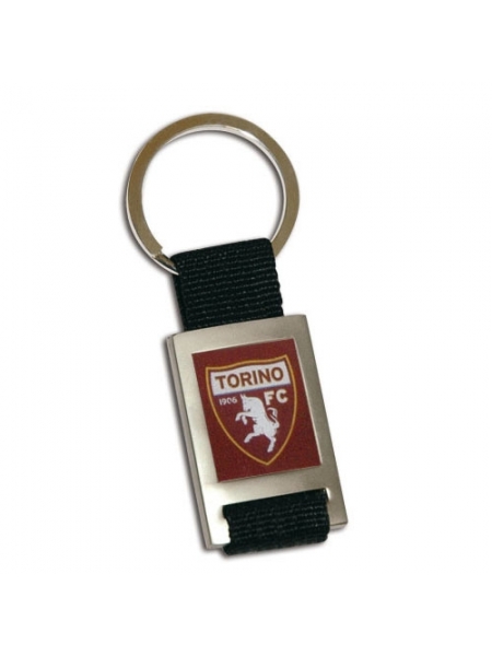 Portachiavi in metallo e stoffa con logo ufficiale TORINO FC
